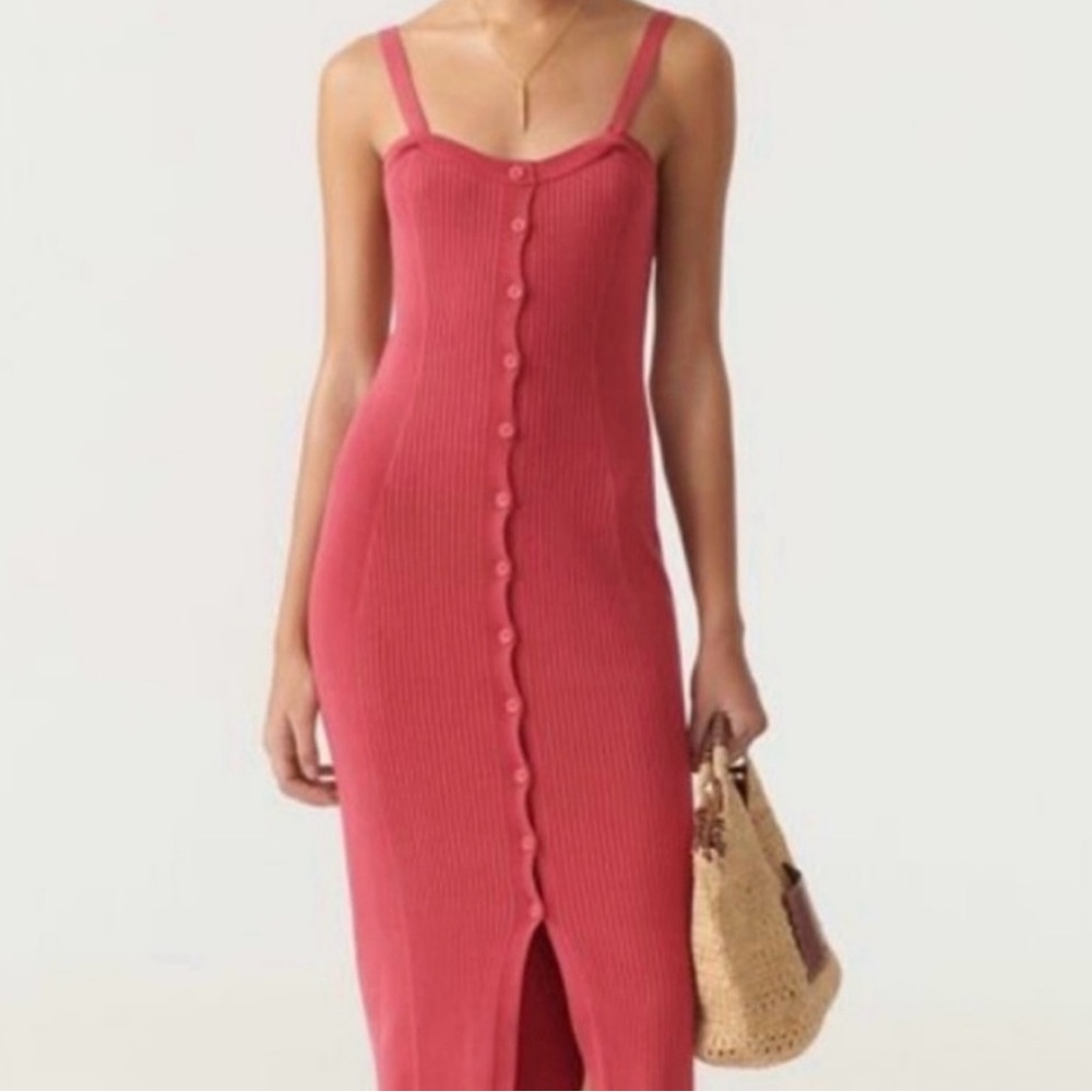 NWT BA&SH chaeri organic cotton dress
